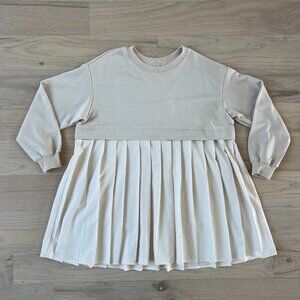 Women Oversized Mini Sweatshirt Dress